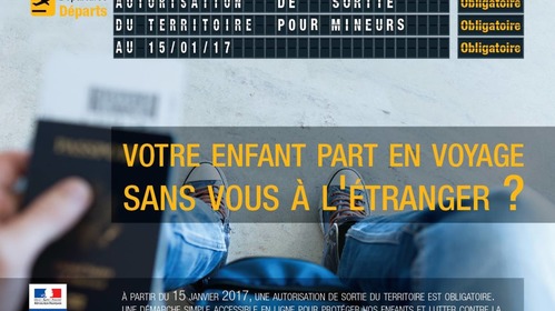 Rétablissement de l'autorisation de sortie du territoire 