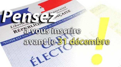 Inscription sur la liste électorale